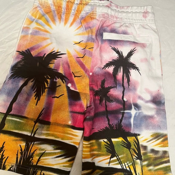 Born to fly Colorful Sunset Palm Tree Shorts size small - Picture 6 of 6